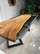 Modern Black Translucent Epoxy Resin Dining Table Coffee Table Kitchen Table Living Room Table Console Table Kitchen Table Patio Table Conference Table End/Side Table