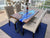 Unique Deep Ocean Blue Epoxy Resin Dining Table Coffee Table Patio Table Conference Table Kitchen Table Living Room Table Console Table Central Table End/Side Table