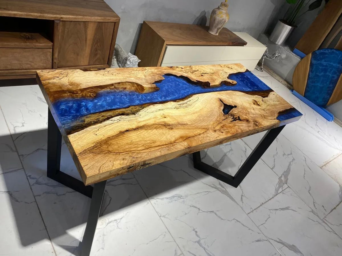 Blue Ocean Look Epoxy Resin Dining Table Coffee Table End Table Living Room Table Bar Counter Home Décor Side Table Top Patio Table Conference Table Wall Art