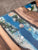 TUZECH Mesmerizing Blue Ocean Epoxy Resin Table Coffee Table with Seashell and Starfish Conference Table Kitchen Table End/Side Table Patio Table Console Table Home Décor