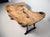 TUZECH Large Indoor Unique Live Edge Wooden Table Resin Dining Table Epoxy Coffee Table Living Room Table Side Table Epoxy Table Top Home Décor Bar Counter