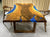 Large Indoor Blue Island Look Epoxy Resin River Dining Table Coffee Table End Table Wooden Table Living Room Table Bar Counter Home Décor