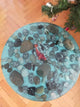 Unique Special Epoxy Round Table Modern Stones Aquarium Sea Look Table Side/End Table Resin Coffee Table Living Room Table Epoxy Dinning Table Home Décor