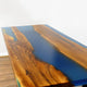 Customized Large Epoxy Table, Classic Wooden Blue, Resin Dining Table for 2, 4, 6, 8, Epoxy Coffee Table, Living Room Table, Home décor