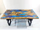 Customized Large Epoxy Table, Classic Multi Resin Desert Look, Resin Dining Table for 2, 4, 6, 8, Epoxy Coffee Table, Living Room Table, Home décor