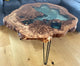 Personalized Natural Wood Epoxy Resin Round Coffee Table Living Room Table Side Table Kitchen Table Centre Table End/Side Table Patio Table Home Decor Wooden Table