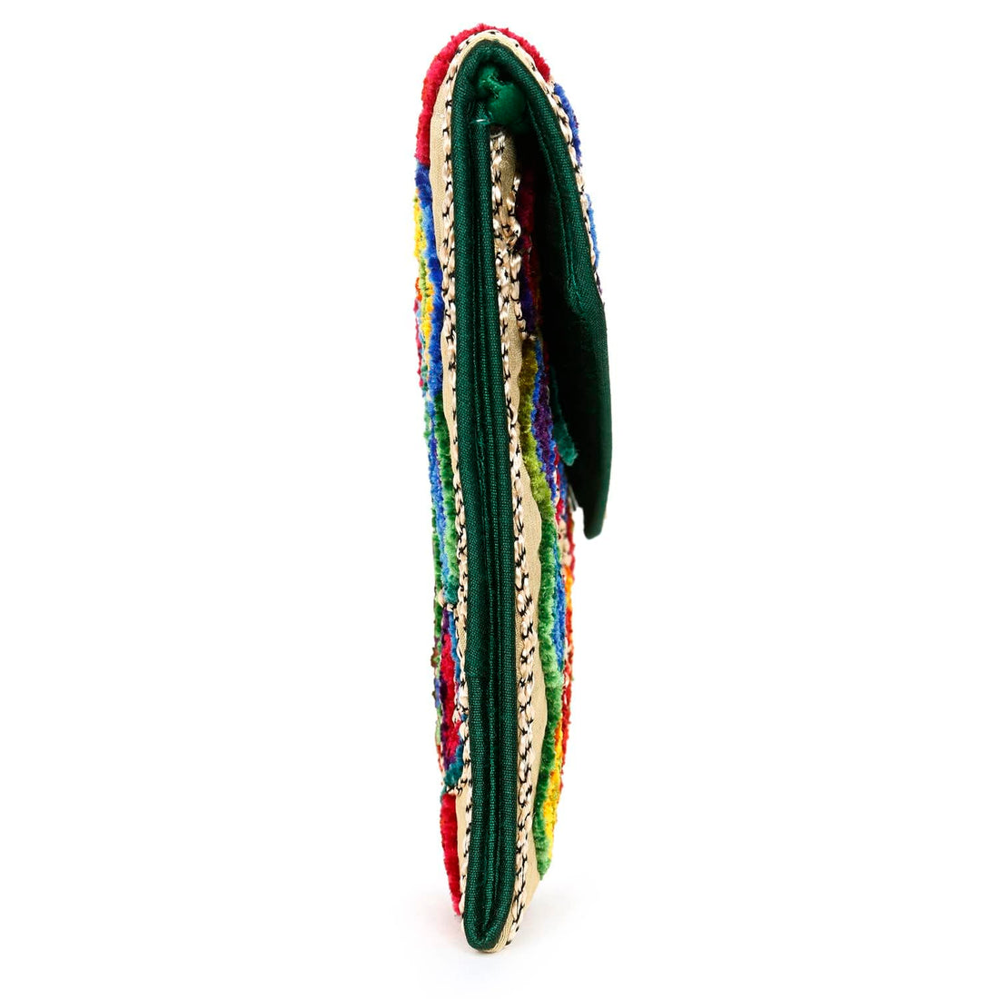 Embroidery Banjara Sling Bag Fold Over Multicoloure Clutch Purse With Beads Handle For Women And Girls Stylish & Trendy Look Gift Party Wedding Carry