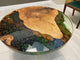 Unique Large Indoor Epoxy Resin Coffee Table Living Room Table Wooden Plant Floral Look Table for 2, 4, 6, 8 Epoxy Table Conference Table Side/End Table Patio Table