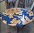 TUZECH Customized Resin Epoxy Round Table Top, Clear Blue Epoxy Resin, Coffee Table Design, Resin Table, Luxury Decor Table, Walnut Table, Wooden Resin Table