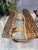 Customized Large Epoxy Table, Brown Hexagon Resin Dining Table for 2, 4, 6, 8 River with Stone Table, Epoxy Coffee Table, Living Room Table, Home décor