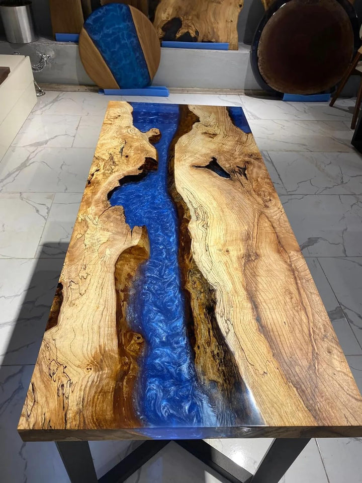 Blue Ocean Look Epoxy Resin Dining Table Coffee Table End Table Living Room Table Bar Counter Home Décor Side Table Top Patio Table Conference Table Wall Art