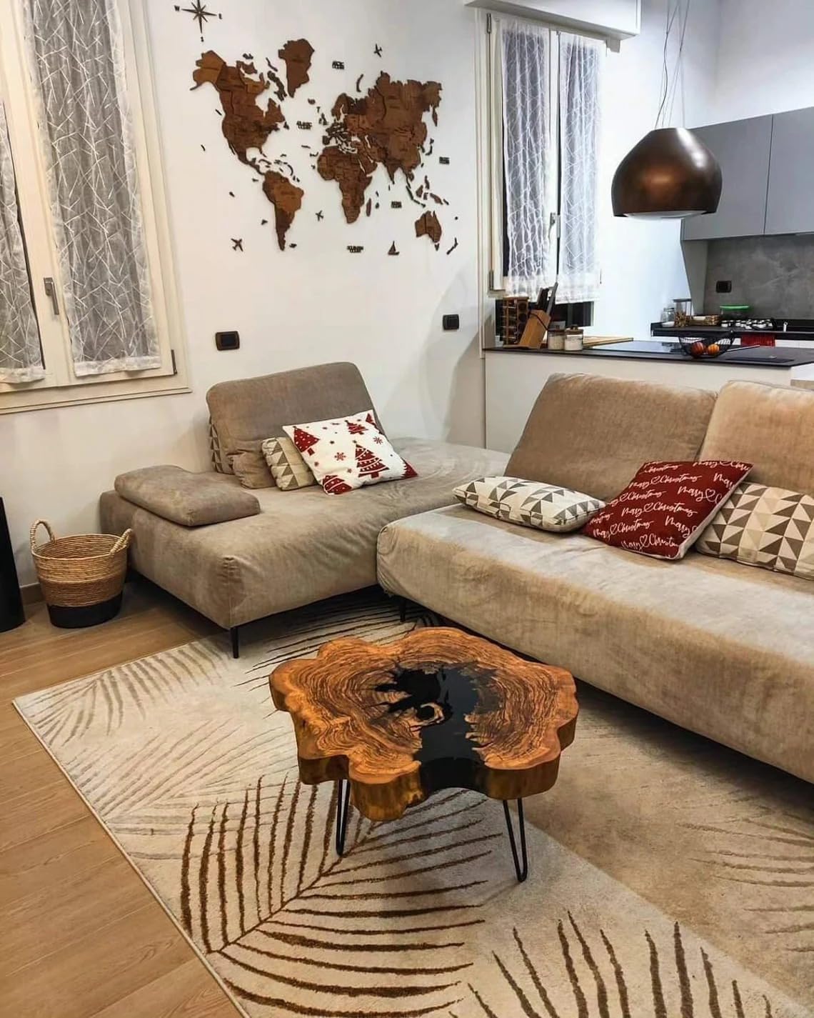 Personalized Jet Black Round Epoxy Resin Coffee Table Dining Table Kitchen Table Patio Table Console Table Living Room Table Central Table Side Table