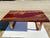 Customized Red Lava Metallic Epoxy Resin Table Dining Table Coffee Table Acacia Wooden Table Living Room Table Coffee Table Console Table Patio Table End/Side Table
