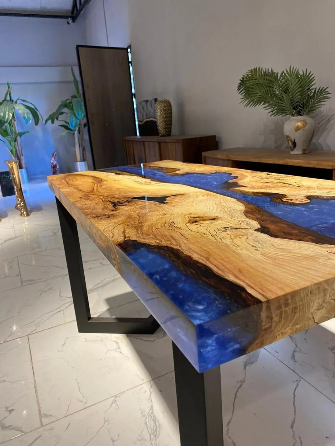 Blue Ocean Look Epoxy Resin Dining Table Coffee Table End Table Living Room Table Bar Counter Home Décor Side Table Top Patio Table Conference Table Wall Art