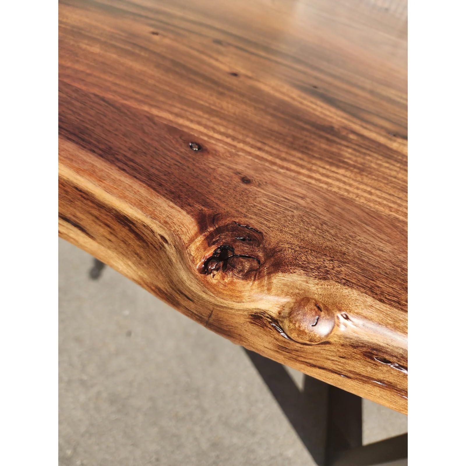 Industrial Natural Live Edge Dining Table Kitchen Table Conference Table Patio Table bar Counter Table Coffee Table Living Room Table Console Table End/Side Table