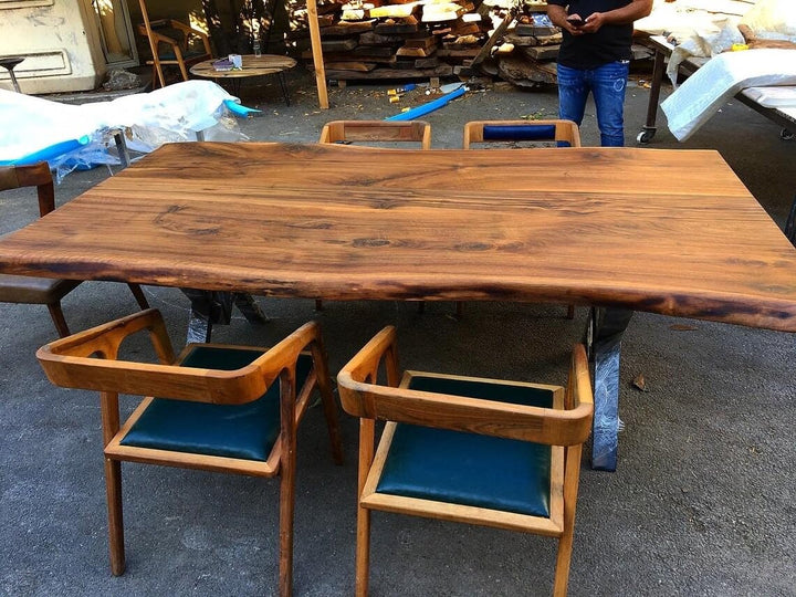 Exotic Live Edge Solid Wood Coffee Table Living Room Table Dining Table Console Table Patio Table Kitchen Table Centre Table Bar Counter Table Side Table