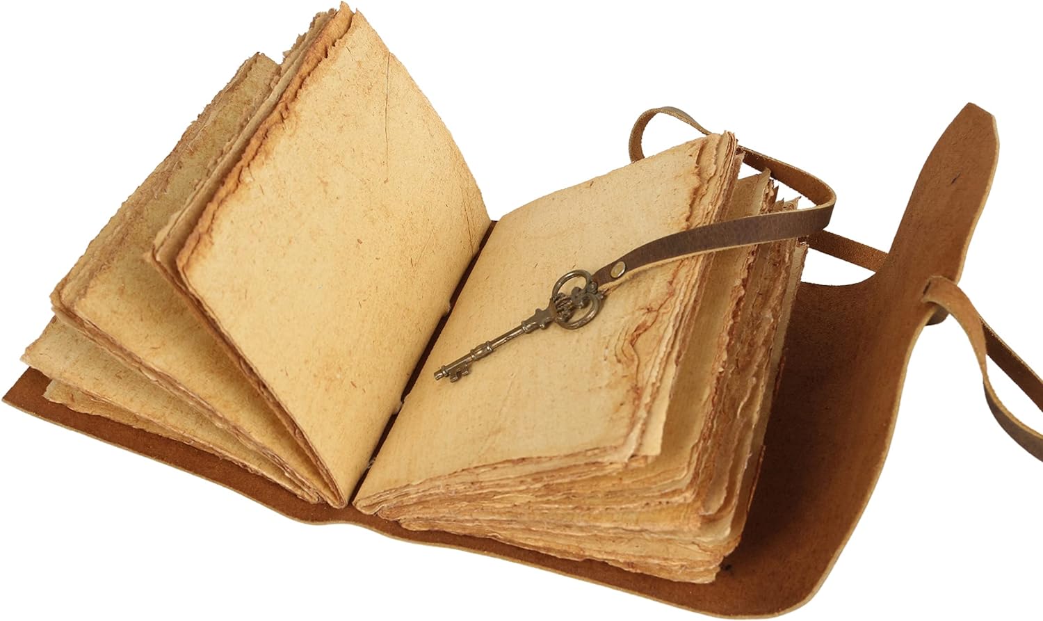 Vintage Journal Retro Travel Diary an Exclusive Handmade Paper Notebook with Key Leather Bound Book Of Shadows Hocus Pocus for Man and Women