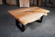 TUZECH Custom Made Large Indoor Live Edge Dining Table Epoxy Coffee Table Living Room Table for 2, 4, 6, 8 Table Top Coastal Table Home Décor Bar Counter