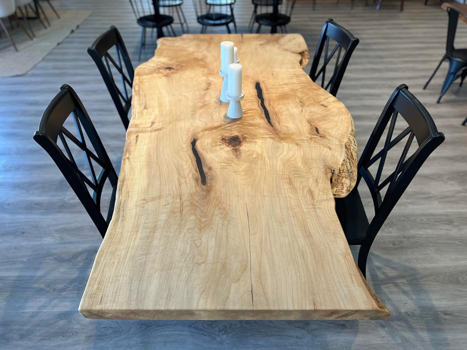Natural Wood Dining Table Wooden Table Coffee Table Bar Counter End Table Side Table Home Décor Epoxy Table Top Conference Table Patio Table