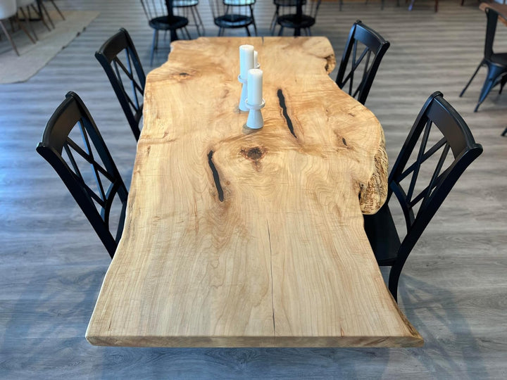 Natural Wood Dining Table Wooden Table Coffee Table Bar Counter End Table Side Table Home Décor Epoxy Table Top Conference Table Patio Table