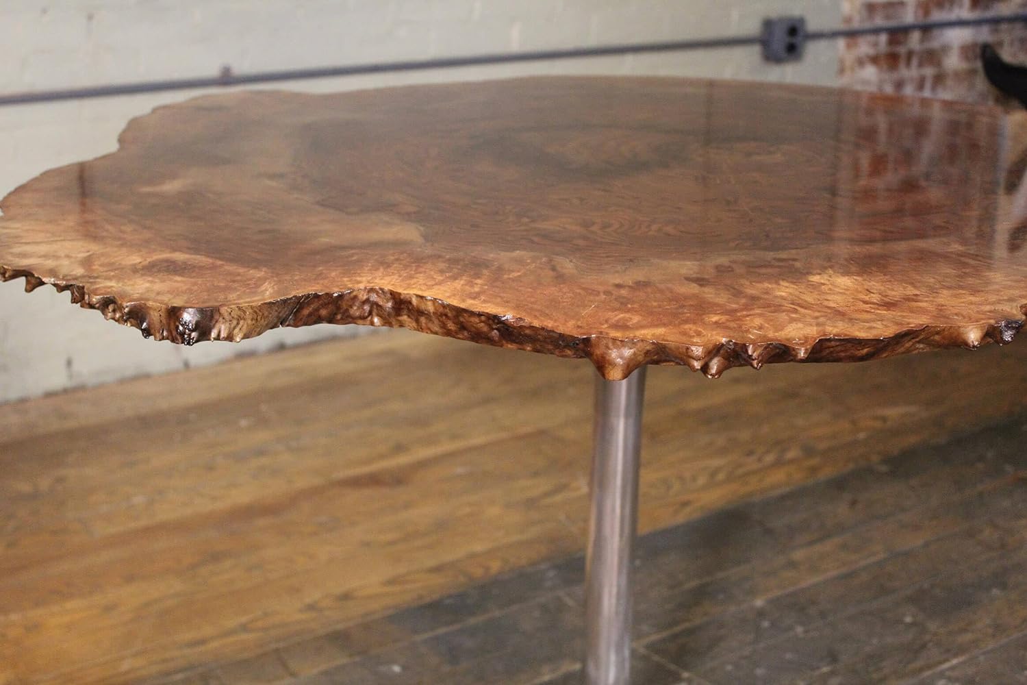 TUZECH Customized Live Edge Round Table Top, Wooden Dinning Table, Coffee Table, Resin Table, Luxury Table, Walnut Table, Wooden Resin Table