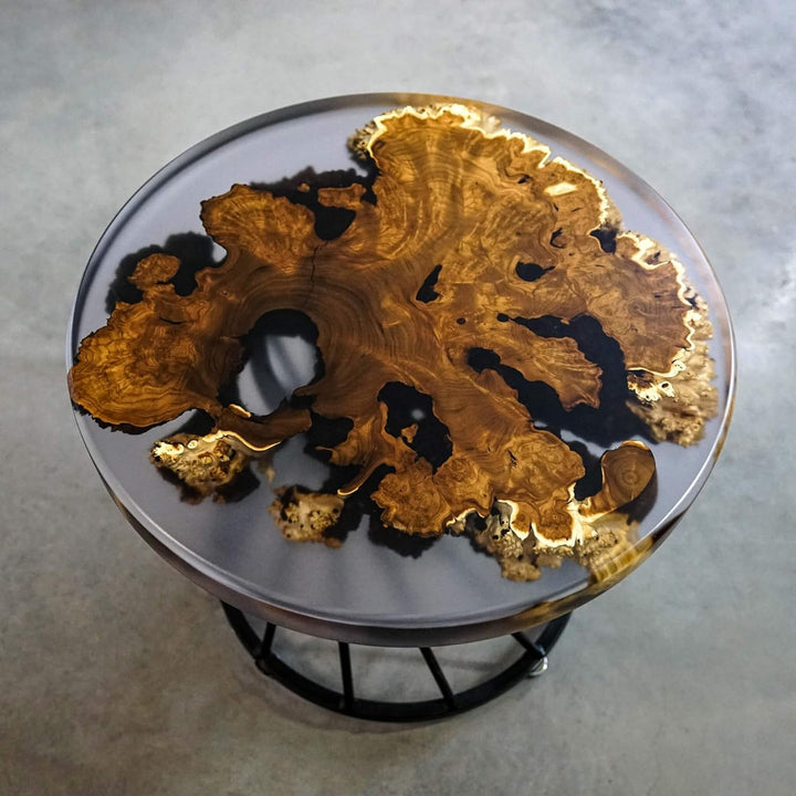 Unique Clear Indoor Epoxy Coffee Table Resin Coffee Table Living Room Table for 2, 4, 6, 8 Side Table End Table Home Décor Epoxy Table Top Conference Table