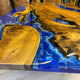 Customized Large Epoxy Table, Clear Resin Dining Table for 2, 4, 6, 8 Ocean River Table, Epoxy Coffee Table, Living Room Table, Home décor