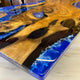 Customized Large Epoxy Table, Clear Resin Dining Table for 2, 4, 6, 8 Ocean River Table, Epoxy Coffee Table, Living Room Table, Home décor