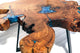 TUZECH Unique Live Edge Indoor Coffee Table Epoxy Resin Coffee Table Living Room Table Epoxy Table Top Side/End Table Home Décor Patio Table Wall Art