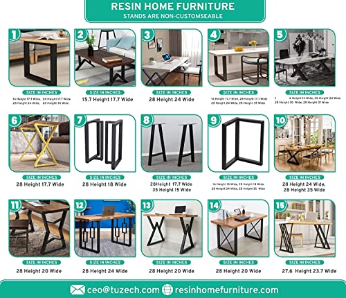 Ultra Clear Transparent Epoxy Resin Dining Table Coffee Table Hallway Table Meeting Table Living Room Table Conference Table Bar Counter Table Home Décor