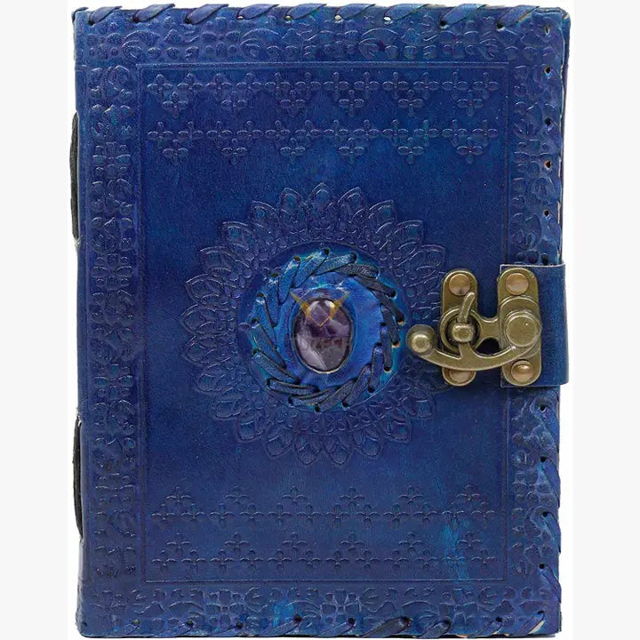 TUZECH Handmade 100% Pure Leather Diary for Office Home Daily Use with C Lock (8x6 Inches)