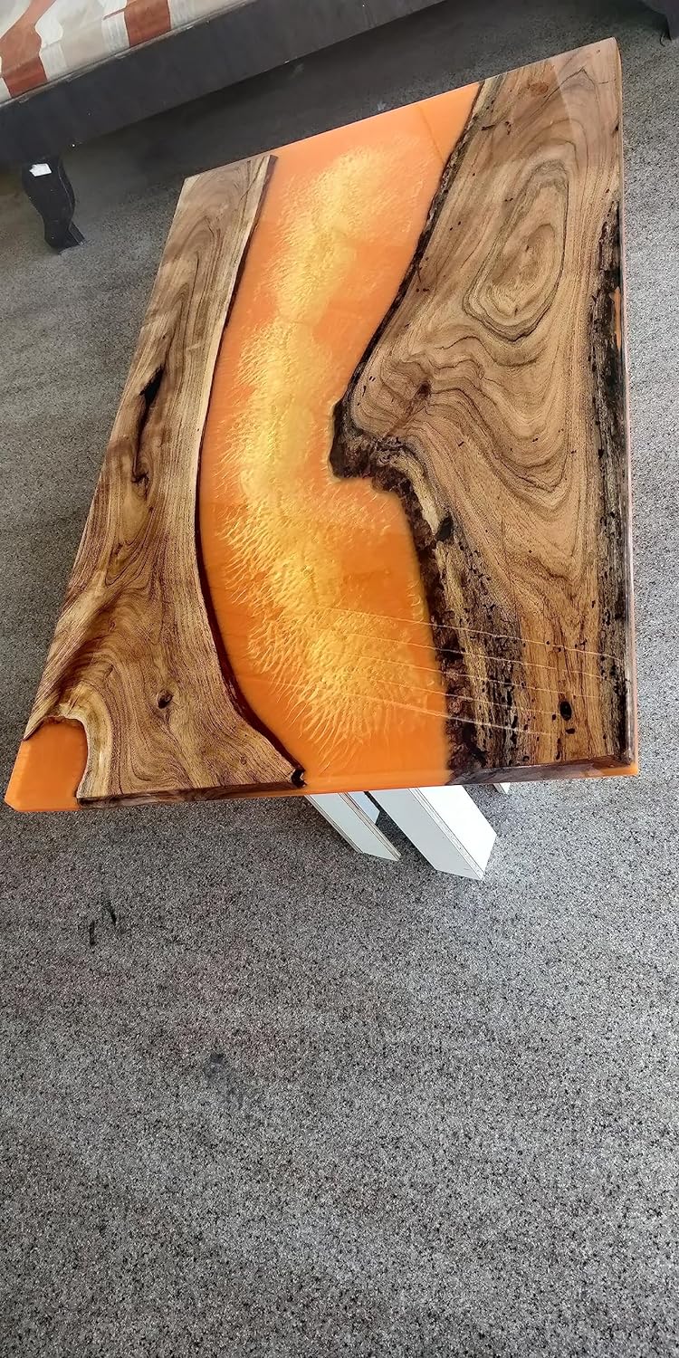 Customized Large Epoxy Table, Clear Resin Dining Table for 2, 4, 6, 8 Lava Look Table, Epoxy Coffee Table, Living Room Table, Home décor