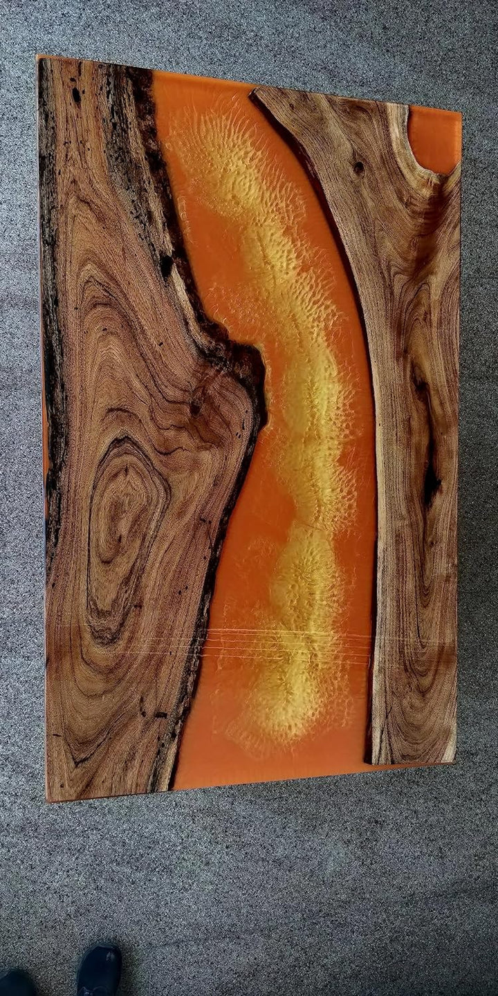Customized Large Epoxy Table, Clear Resin Dining Table for 2, 4, 6, 8 Lava Look Table, Epoxy Coffee Table, Living Room Table, Home décor