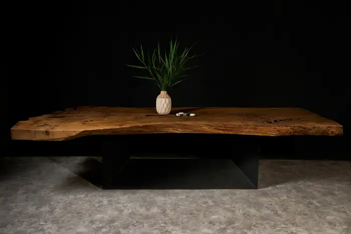 Large Indoor Acacia Wood Live Edge Table Epoxy Dining Table Coffee Table End Table Bar Counter Top Living Room Table Wall Art Wooden Table Home Décor