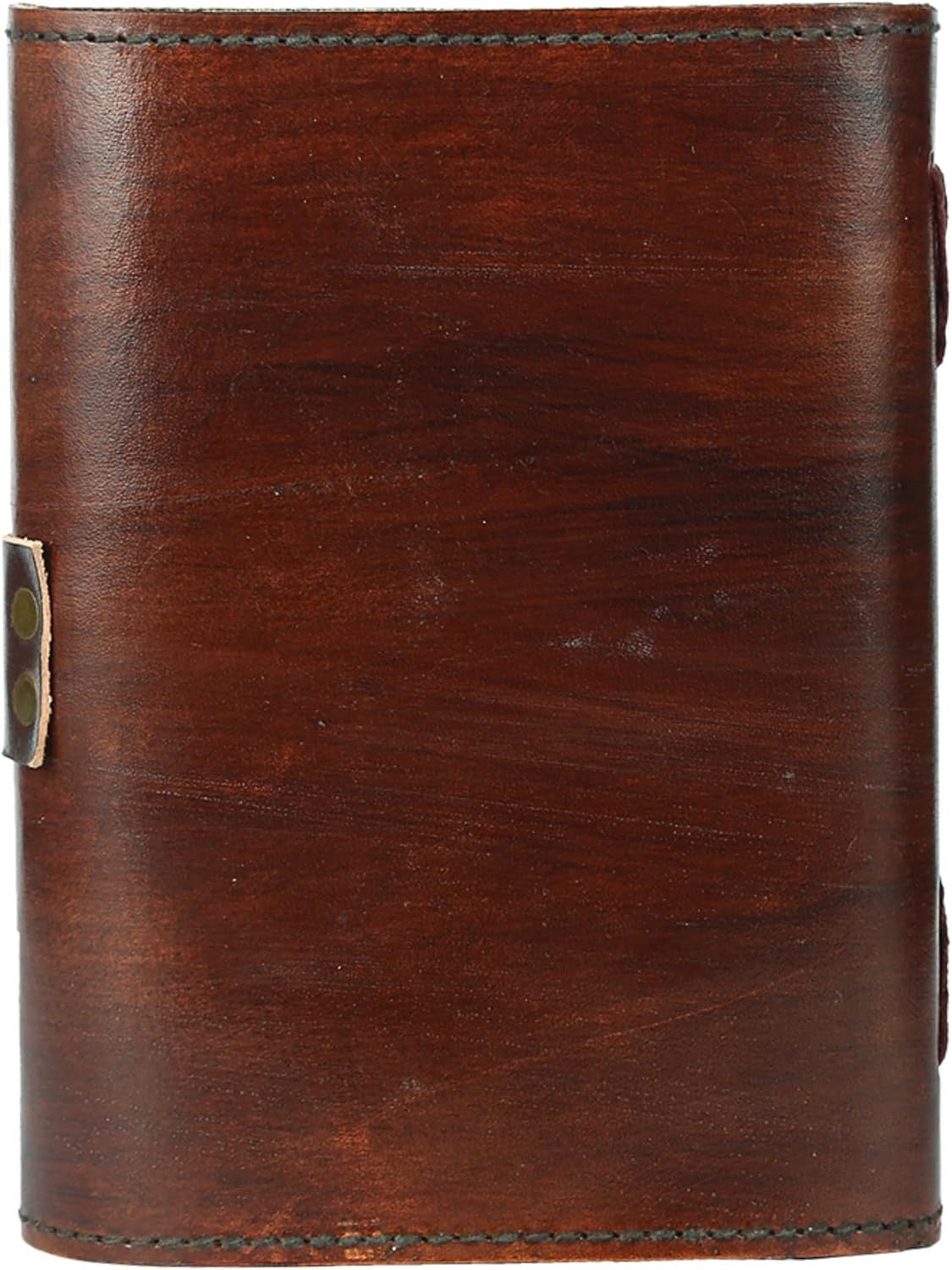 TUZECH Book of Spells Leather Bound Journal Deckle Edge Paper Grimoire Printed Diary Third Eye Notebook Spiral Gothic Notebook Antique Vintage Book for Men and Women