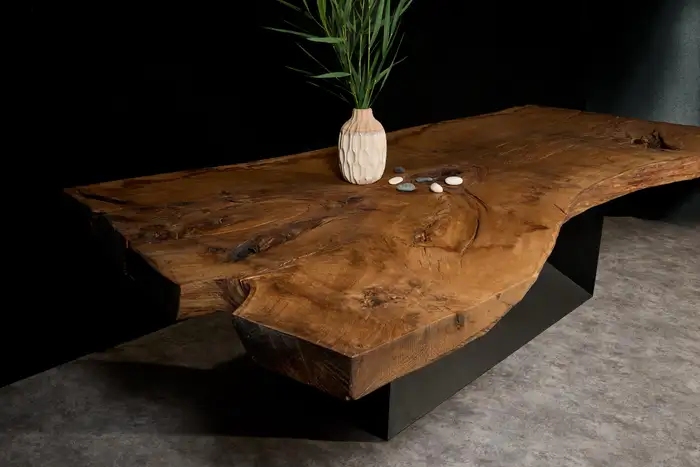 Large Indoor Acacia Wood Live Edge Table Epoxy Dining Table Coffee Table End Table Bar Counter Top Living Room Table Wall Art Wooden Table Home Décor