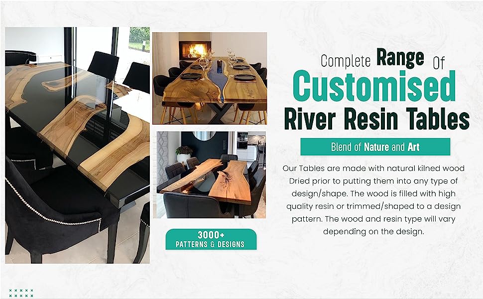 Unique Clear Indoor Epoxy Coffee Table Resin Coffee Table Living Room Table for 2, 4, 6, 8 Side Table End Table Home Décor Epoxy Table Top Conference Table