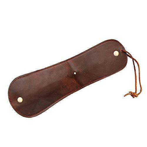 Thick Leather Slapjack Vintage Coin Purse/Slap Polish Sap Wallet Handemade Mini Leather Coin Purse Outdoor Men EDC Self-Defense Multi-Tool Bourbon Brown (Small)-Tuzech store