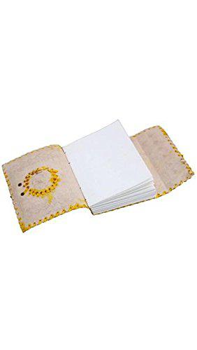 ININDIA Handmade Pure Leather Diary Leather Journal for Men and Women -Office Home Daily Use, Poem Writing with Lock Diary 7 Inches and Luck Stone-Tuzech store