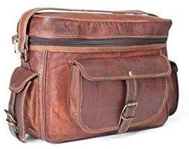 TUZECH Real Leather Vintage Plus Modern Leather Bag Camera DSLR And Regular Use Bag- Fits (13 Inches)-Tuzech store