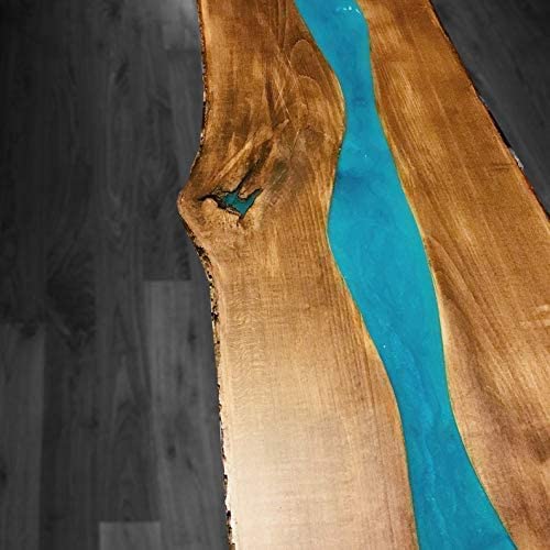 Tuzech Epoxy Table Top Fully Customised Thick Resin River Table Indoor Outdoor Wooden Table Top (64 X 16 Inches)-Tuzech store