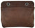 TUZECH Leather Double Snap Pouch, Coin Purse, Cash & Card Holder, Cable Organizer, Makeup, Handmade Brown Color (4x5 Inches)-Tuzech store