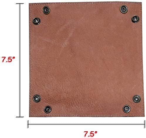 TUZECH Handmade Leather Catchall, Change Key Wallet, Coin Box, Tray Personal Items, Storage Valet, Brass Metal Snaps, Home & Travel Essentials-Tuzech store