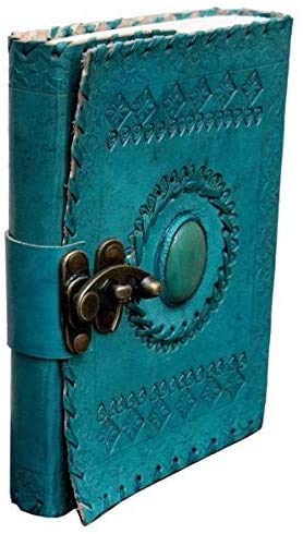 TUZECH Handmade 100% Pure Leather Diary for Office Home Daily Use with C Lock (8x6 Inches)-Tuzech store