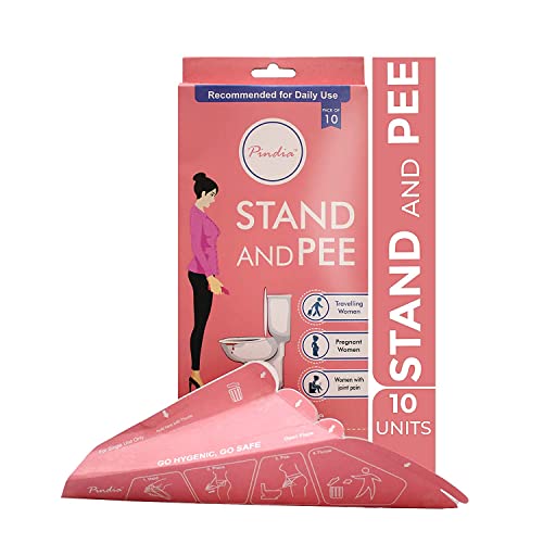 PINDIA Stand and Pee Portable Female Urination Device | Recyclable Disposable Urinal Funnel | Travel, Camping, Hiking and Outdoor Activities | Compact Stand and Pee Funnel for Women, Girls-Tuzech store