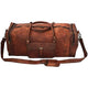 Overnight Weekend Vintage Handmade Brown Leather Travel Gym Sports Duffel Bag (28")-Tuzech store