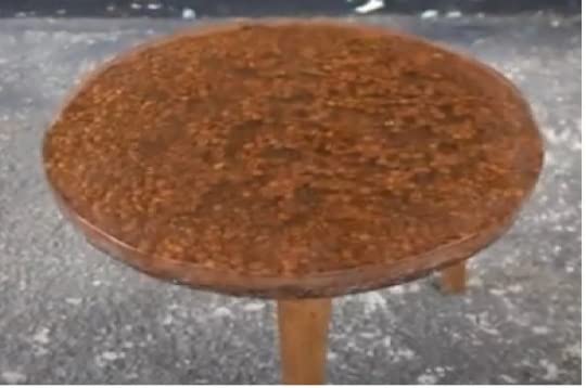Customizable Epoxy Clear Resin Coffee Bean Dining Table for 2, 4 Epoxy Coffee Table Top, Living Room Table, Home Office Table, Bar Counter-Tuzech store