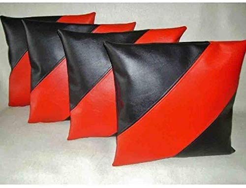 Leather Lovers 100% Lambskin Leather Pillow Cover - Sofa Cushion Case - Decorative Throw Covers for Living Room & Bedroom-Tuzech store
