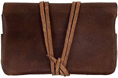 TUZECH Rustic Leather Pouch, and Field Notes Case, Classic Vintage Smoking Essentials Handmade-Tuzech store