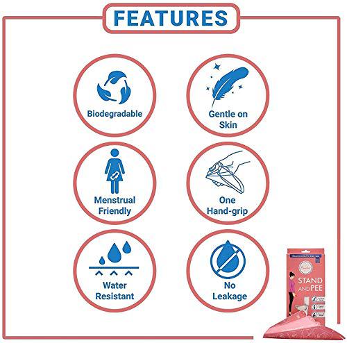 PINDIA Stand and Pee Portable Female Urination Device | Recyclable Disposable Urinal Funnel | Travel, Camping, Hiking and Outdoor Activities |Compact Stand and Pee Funnel for Women,Girls(200 Funnels)-Tuzech store